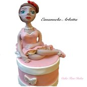 Cake Topper Ballerina Pasta di Zucchero