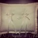 Cuscino portafedi LINO con iniziali degli sposi dipinte a mano