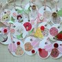 Lotto Etichette Chiudipacco Vintage Tags - Scrapbooking & Packaging^^ (14pz)