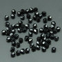 50 perle bicono 4mm in cristallo - shiny black