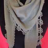 sciarpa donna leggera maglia lana  o cotone maglia