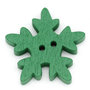Set 10 bottoni - Fiocco verde