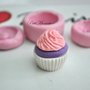 STAMPO FIMO cupcake 2,5cm ST031 in silicone flessibile 3d macaron miniature dollhouse charm kawaii fimo gioielli sapone resina gesso