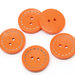 Set 5 bottoni 25mm - Arancio