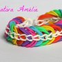 BRACCIALE ARCOBALENO CON ELASTICI