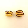 CIONDOLO FIMO - BISCOTTO yoyo farcito al cioccolato    GNAMMM - ideali per orecchini braccialetti collane