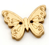 Set 10 bottoni - Farfalla