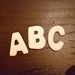 set da 26 lettere letterine in legno ( A-Z) per hobby fai da te