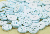 Set 8 bottoni - Orsetto azzurro