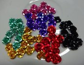 60 Cabochon Fiorellino in Alluminio in 6 colori