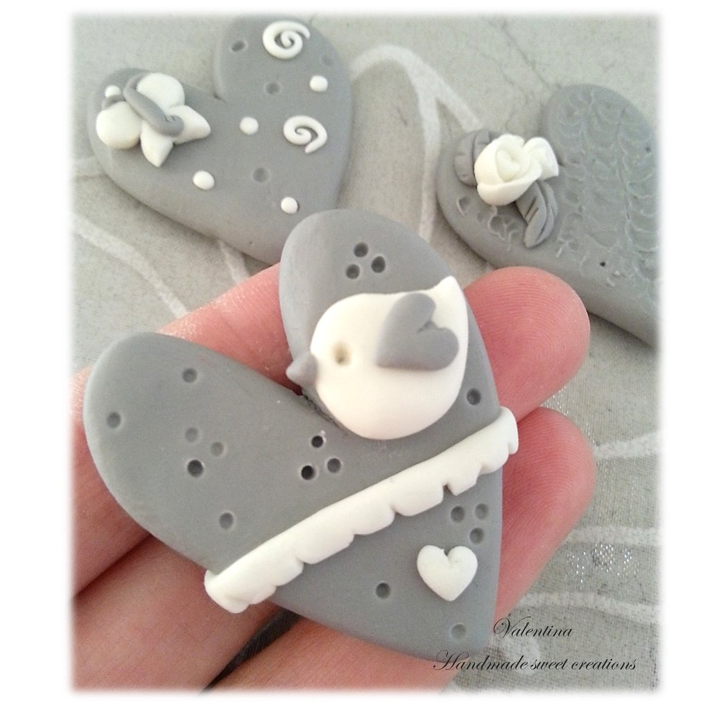 Calamite cuori shabby chic decorazioni segnaposto country feste ... Decorazioni shabby chic fai da te
