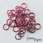 LOTTO 50 ANELLINI ALLUMINIO PER CHAIN MAILLE – 10mm – Fuxia Red