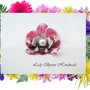 Bijoux spilla con Orchidea fatta con la tecnica del Sospeso Trasparente