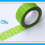 1 washi tape verde decori 5 mt