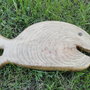 Pesce tagliere in legno