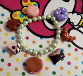 Bracciale elastico di perle e dolcetti!!!