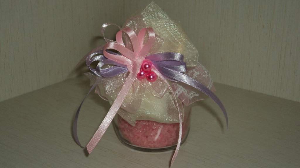 Nastro rosa 6 mm doppio raso per bomboniere 50 m