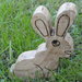 Coniglio decorativo in legno