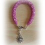 Bracciale fucsia e rosa