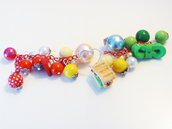 PANINO MON AMOUR ♥ CODICE 6 - Red and green - red bracelet