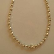 Collana perle bianche