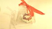MINI WEDDING CAKE - torta nuziale segnaposto bomboniera matrimonio FIMO - MODELLO  "  ELIZABETH   " 