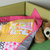 Trapunta colorata per bambini misura lettino cm 108X128 "Safari rosa"