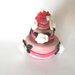 MINI WEDDING CAKE - torta nuziale segnaposto bomboniera matrimonio FIMO - MODELLO  "  GRETA  "