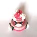 MINI WEDDING CAKE - torta nuziale segnaposto bomboniera matrimonio FIMO - MODELLO  "  GRETA  "