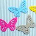 10 farfalle fustellate 4,5x3cm in cartoncino