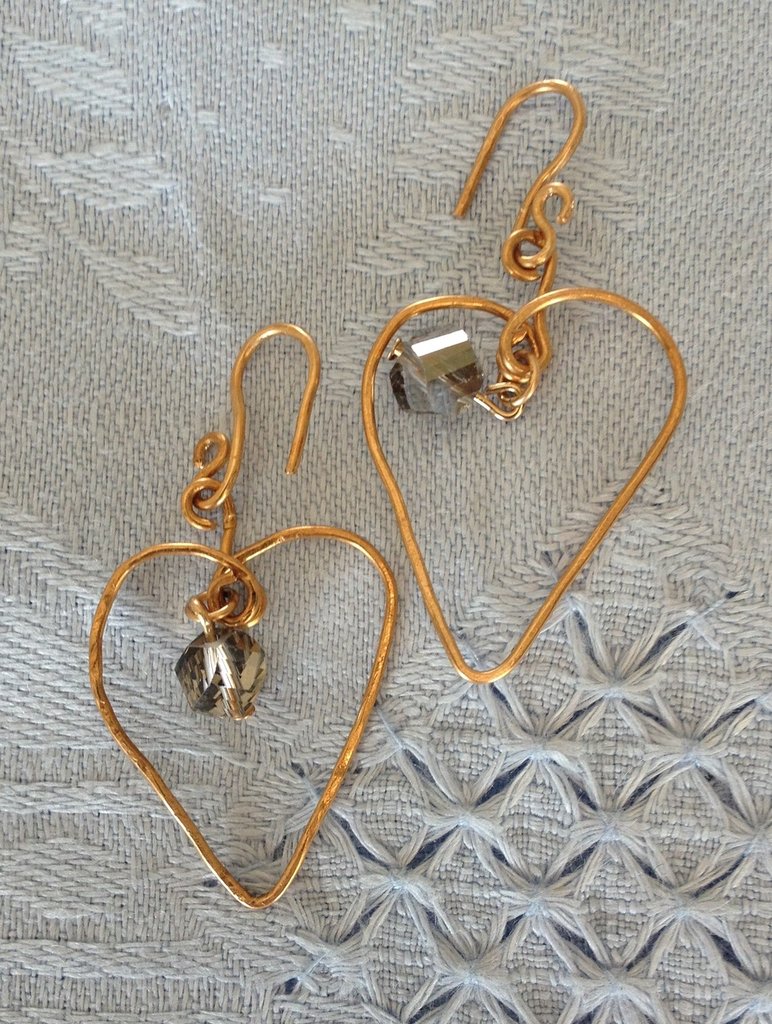 Orecchini Pendenti Bohémien Vintage Bronzo – Cerchi A Lampadario Con Perline Gitane – NONQL