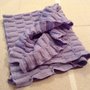 Copertina per culla e carrozzina in lana " violetta"