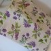Shopping bag richiudibile in cotone stampato fiori viola