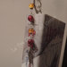 Fenice Segnalibro e Spilla per Capelli in argento tibetano con perle rosse e gialle