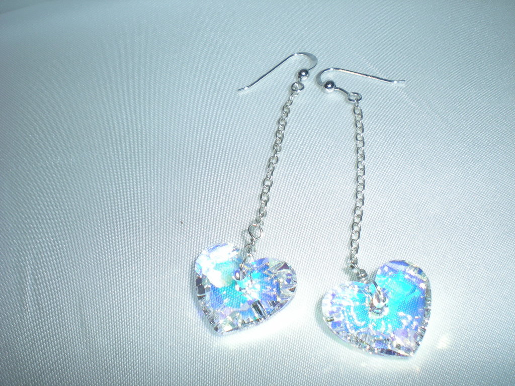 Orecchini Pendenti In Argento 925 Con Cristallo Aurora Boreale – Colori Vari – Modello PGD-366 - 5