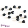 Lotto 10 cuoricini goldstone blu 4mm