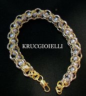 bracciale captive inverted round chainmaille