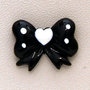 Cabochon in resina "Black Bows" - 5pz