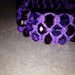 Bracciale di cristalli viola su filo d'argento - Serie Crystal 