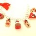 JUST XMAS - FIMO NATALE - BRACCIALETTO    BISCOTTINI ALLO ZENZERO GINGERBREAD e DOLCETTI di NATALE - modello 2    - ideali per collane bracciali orecchini- Idea regalo