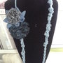 collana blu  jeans e cordone......