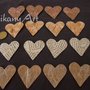 Set 16 sagome cuore in cartoncino per scrapbooking