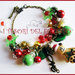 Bracciale Natale 2014 "Fufuorsetto rosso verde" fimo cernit kawaii idea regalo ragazza bambina