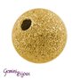 Lotto 10 perle stardust 6mm gold