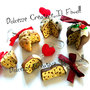 SALDI ☃ Natale In Dolcezze ☃ 3 PAIA DI ORECCHINI Panettone Pandoro idea regalo cioccolato canditi