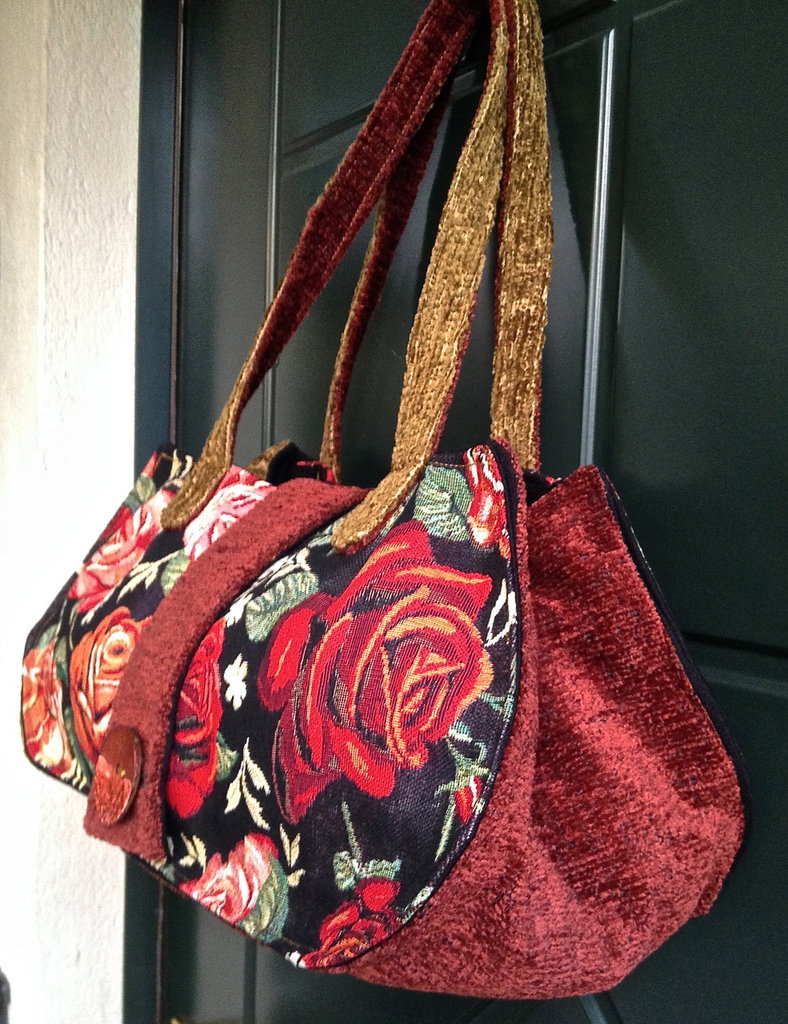 KRYMSON Borsa a Mano in Peluche a Forma di Cuore per Donna, San Valentino, Rosso, 20 * 25 cm
