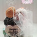 Cake topper per 40 anni di matrimonio “Coppia smeraldo (vers. 2)” (personalizzabile)
