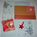 Set Quadretto Decorativo in Scrapbooking 3D Porta Letterina per Babbo Natale^^ (Busta e Carta da Lettere Comprese)
