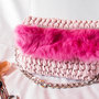 Bauletto  in fettuccia in lycra   fatta a mano all'uncinetto, Crochet hand made