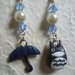 ORECCHINI ANIME - TOTORO con ombrello - cristalli swarovski e perla 